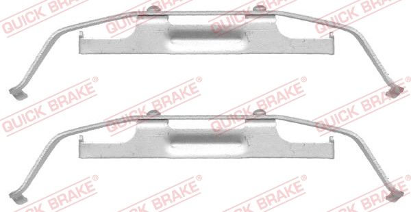 QUICK BRAKE Lisakomplekt, ketaspiduriklotsid 109-1642